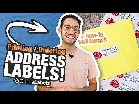 How To Print ADDRESS LABELS & Customize At Home! | OnlineLabels