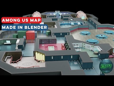 MAKING AMONG US MAP IN BLENDER