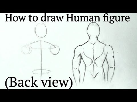 How to draw human figure drawing Male (back view)for Beginners| Pencil drawing tutorial easy Basics