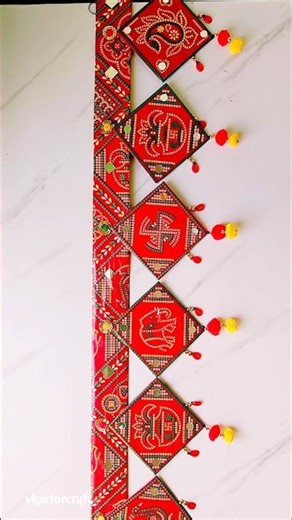 Beautiful Door Toran Design/Diy toran craft ideas #vkartorcraft #diy #craft