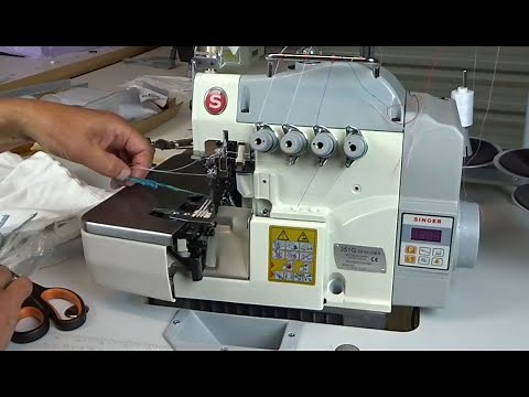 Singer 351G Industrial Serger (Overlocker) - Set Up Procedure