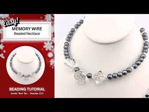 Easy Memory Wire Beaded Necklace Tutorial