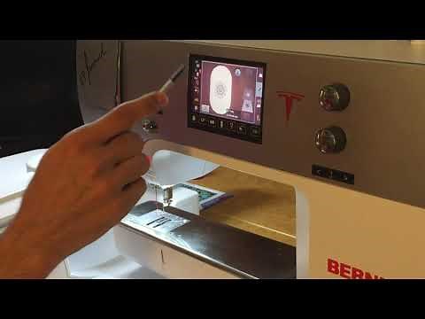 Bernina 770 Embroidery design setup