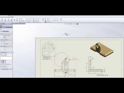 Tutorial Solidworks 2013 - Complite 2D rawing Auto dimension vs model item