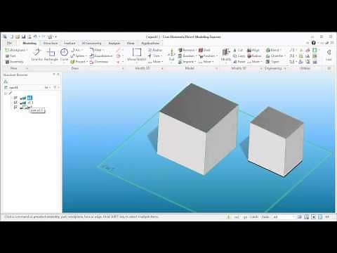 Video: Intro to PTCs Creo Direct Modeling Express interface