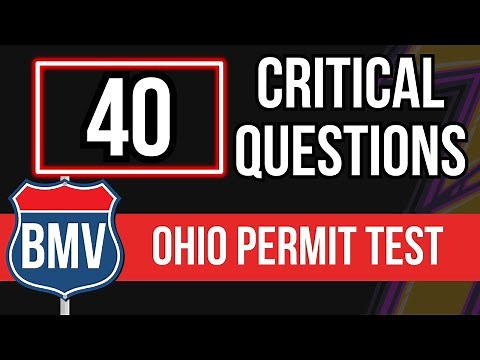 BMV Ohio Permit Test 2024 (40 Critical Questions)