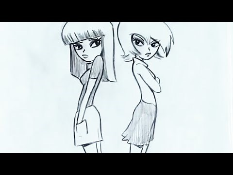 How To Draw Two People in a Scene - Step-by-Step