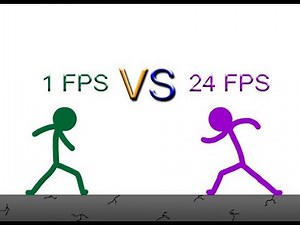 1 FPS VS 24 FPS Stickman Fight