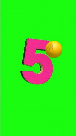 New 5 seconds free timer #countdown #timer #5secounds #greenscreeneffects