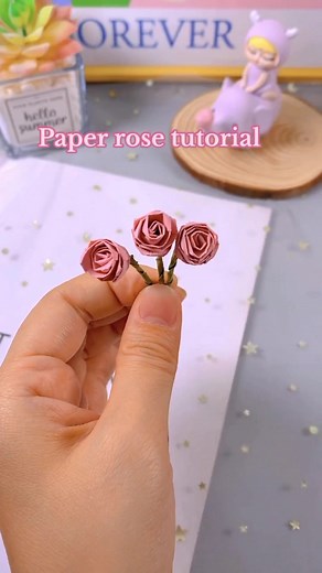 Paper Rose Tutorial: Step-by-Step Instructions for DIY Mini Roses