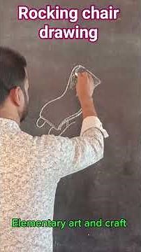 How to draw a rocking chair easily step by step. #howto #draw #chair #tutorial #easy #art #drawing