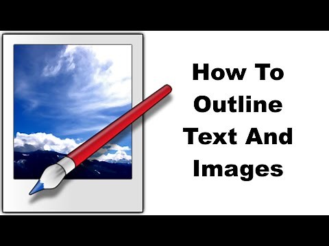 How To Outline Text And Images In Paint.Net