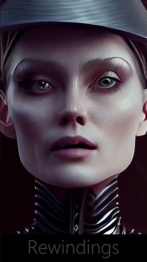 👽 Unearthly Beauty Revealed: AI Creates Stunning Alien Portrait 🎨3 | #RewindingArt