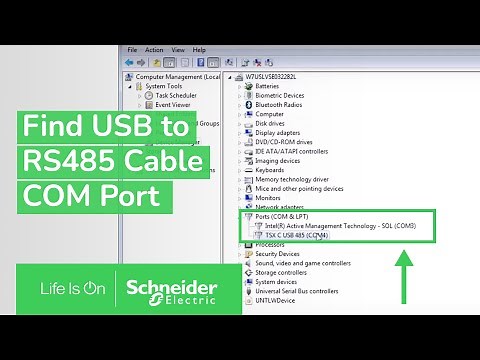 Discovering COM Port of USB to RS485 Cable | Schneider Electric Support