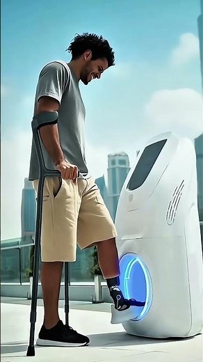 Dubai’s AI BODY MACHINE Is INSANE ⚡ Instant Robotic Leg Attachment 3.0 X Future Tech #youtubeshorts