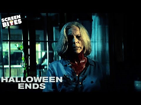 The Final Destruction of Michael Myers (End Scene) | Halloween Ends (2022) | Screen Bites
