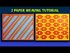 Fun and Simple Paper Weaving Tutorial | Weaving with Paper Strips to Make DIY Decor