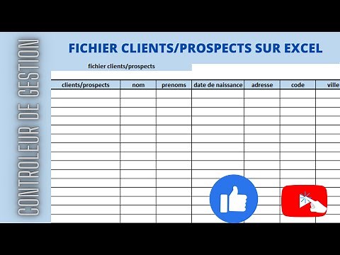 FICHIER CLIENTS PROSPECT SUR EXCEL