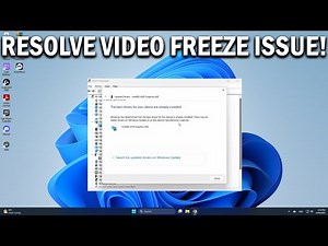How To Fix Computer Freezes When Watching Videos - Easy Fix