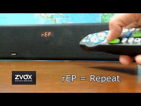 ZVOX Sound Bar Remote Learning Procedure