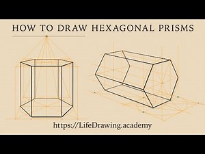How to Draw Hexagonal Prisms