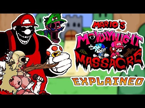 Mario's Monday Night Massacre Mod Explained in fnf (MARIO 85')