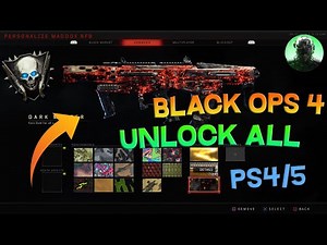 How To UNLOCK EVERYTHING And Get LEVEL 1000 in Black Ops 4 Zombies PS4/5 (CHECK DESC)