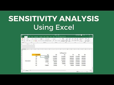 Sensitivity Analysis using MS Excel - Fully Explained