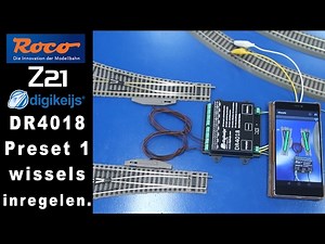 Digikeijs DR4018 programmeren voor wissels. Roco z21 Multimaus