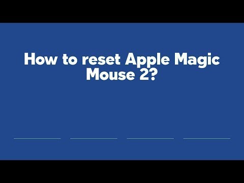 How to reset Apple Magic Mouse 2?