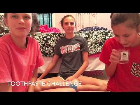 toothpaste challenge 😏