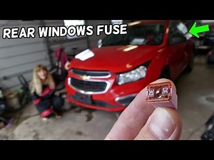 CHEVROLET CRUZE REAR POWER WINDOWS FUSE LOCATION REPLACEMENT. REAR WINDOW NOT GOING UP DOWN