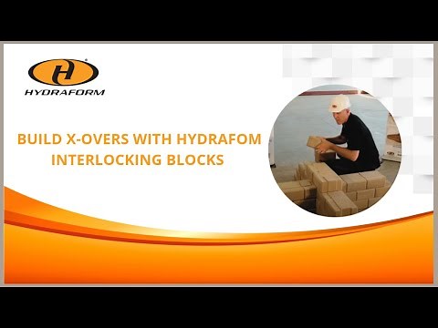 Build Corners using Hydraform Interlocking Blocks