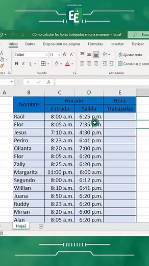 Cómo calcular horas trabajadas en Excel de manera fácil