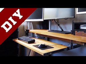【DIY】キーボードトレイ【理想のPCデスク】【スライドレール】