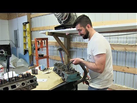 Mopar 440 Engine Build Part 13 - Reinstalling Valves Into Cylinder Heads