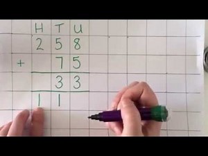 Maths: Column addition with carrying of digits in all columns