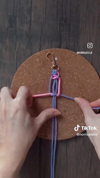 DIY Macrame Keychain Tutorial