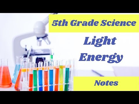 Light Energy // 5th grade science lesson online