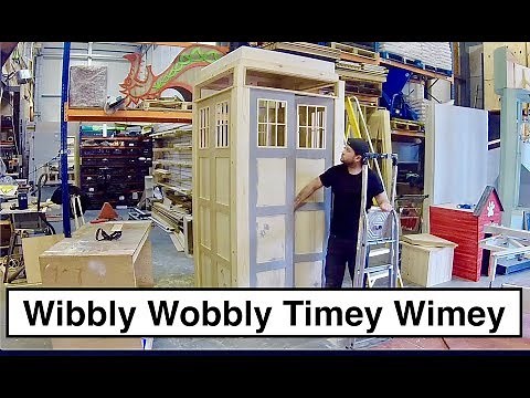 I Made the Tardis from Doctor Who. Handmade time machine build. How to make the tardis. KSKS