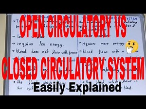 Open vs Closed Circulatory System|Difference between open and closed circulatory system