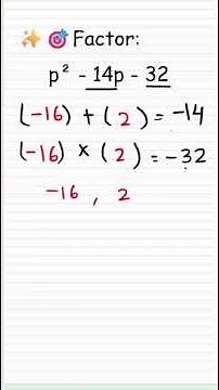 Factoring Polynomials Made Easy! ‪@GEDMathSimplified‬ #factorize #quadraticpolynomials #gedmath