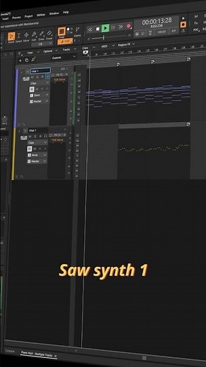Saw synth melody and chord progression #cakewalk #cakewalkedm #cakewalksonar