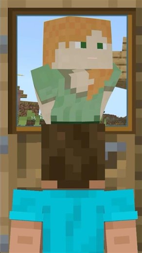 【MMD】モニタリング (Best Friend Remix)【アレックス / スティーブ】#shorts #Minecraft #マイクラアニメ