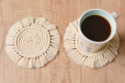 DIY Macrame Coasters | How to Make Macrame Coasters