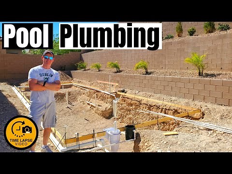 POOL PLUMBING INSTALLATION - TIMELAPSE - HOW TO PLUMB A POOL