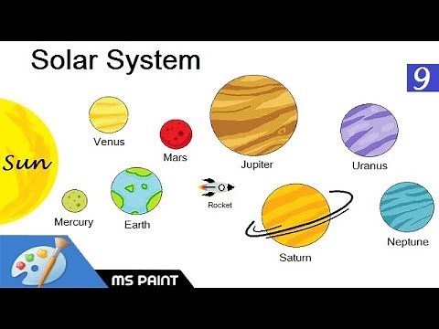 How to Draw a Solar System in Ms paint