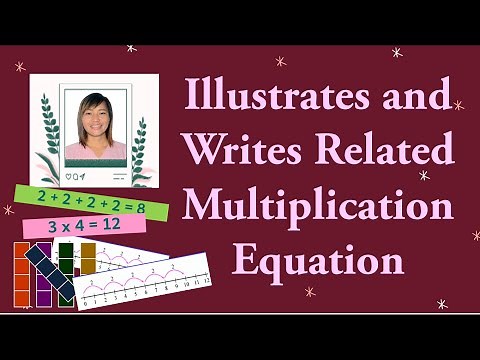 ILLUSTRATES AND WRITES RELATED MULTIPLICATION EQUATION