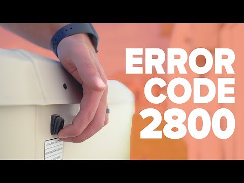 GENERAC Error Code 2800
