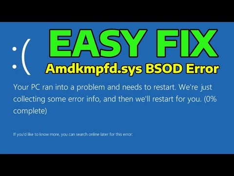 How To Fix Amdkmpfd.sys BSOD Error in Windows